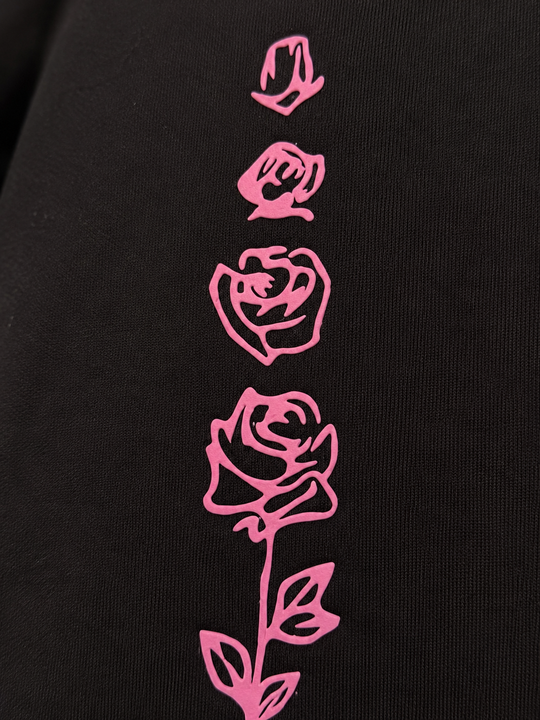 Rose Puff Print Oversized Tshirt
