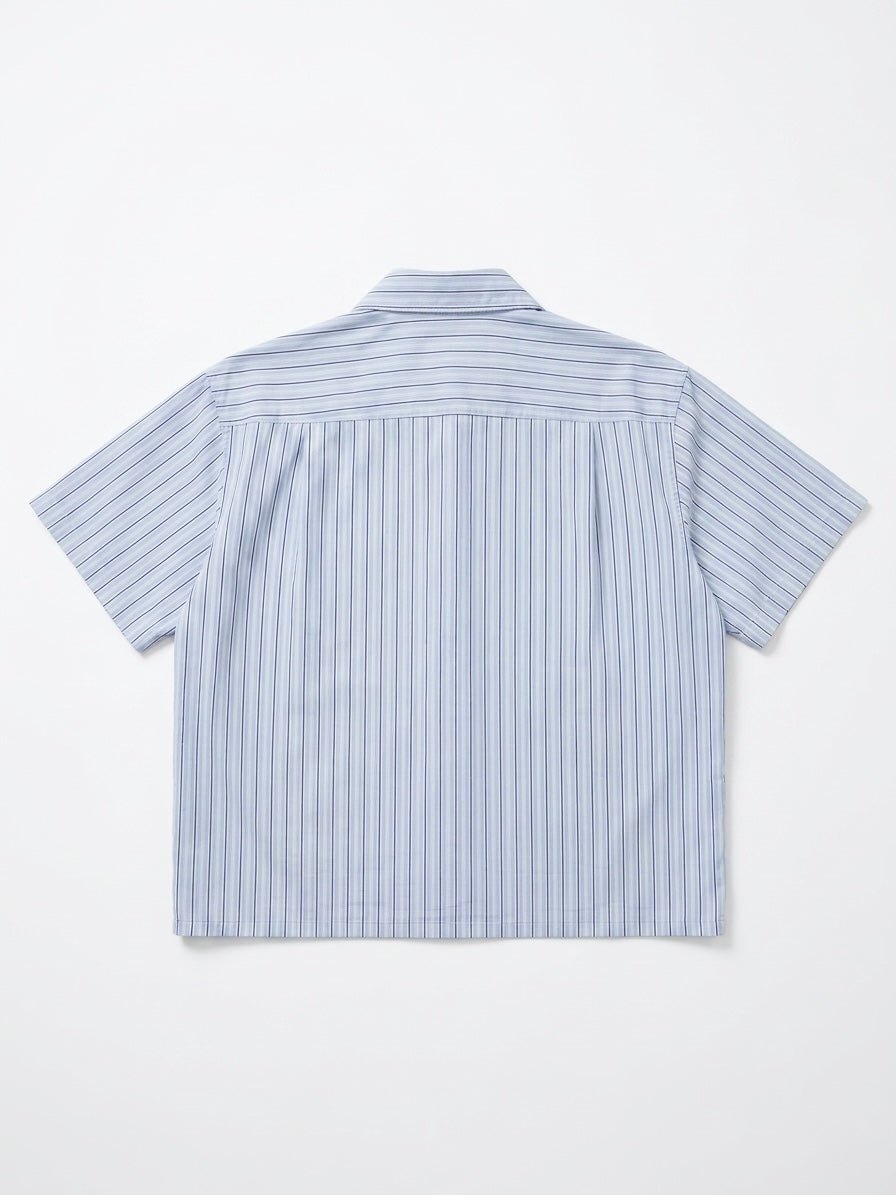 Peace & Love Boxy Fit Shirt - Blue