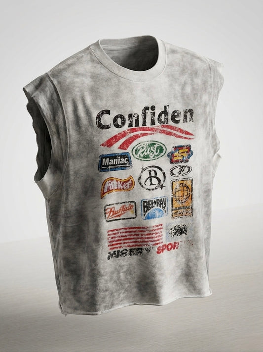Grey Washed Tank Top