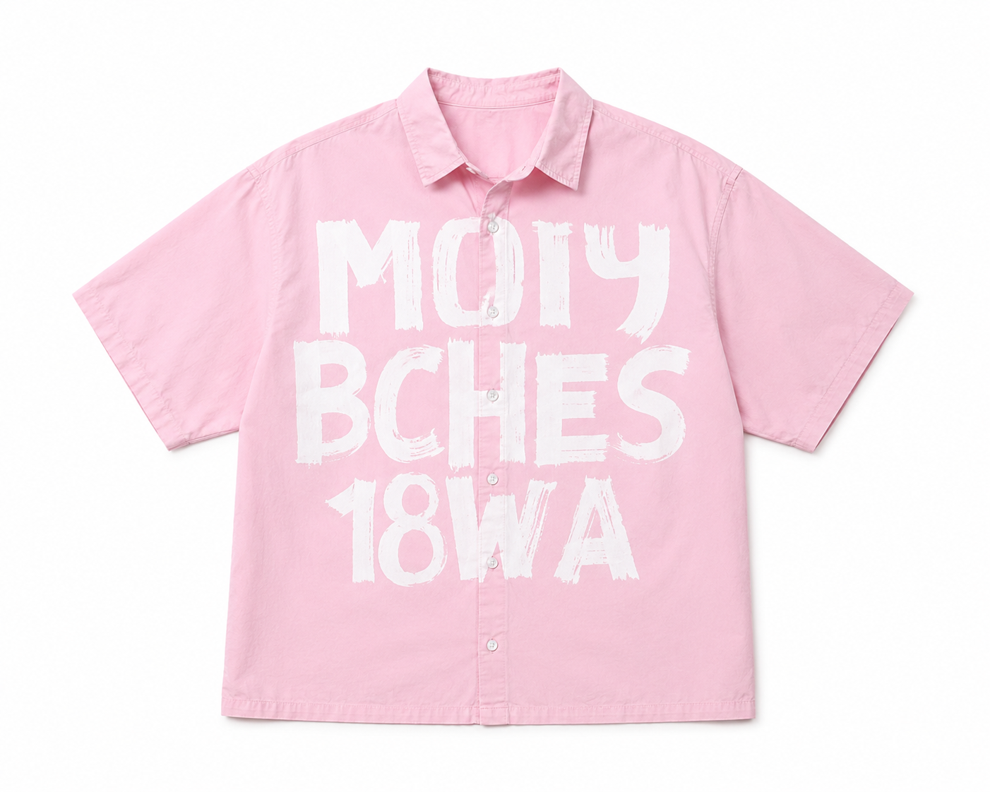 Pink Static Boxy Shirt