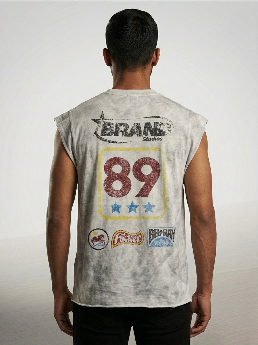 Grey Washed Tank Top