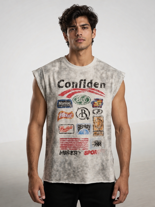 Grey Washed Tank Top